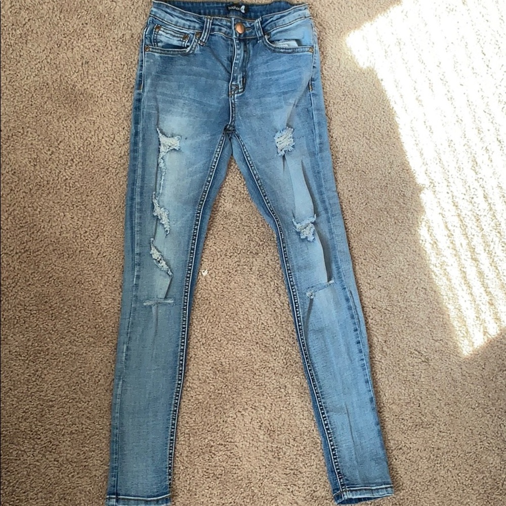 Size 2 petite skinny boohoo jeans